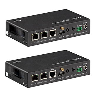 Leviton 41910-HTE HDMI Extender with HDBaseT, Transmitter and Receiver, 100 meters