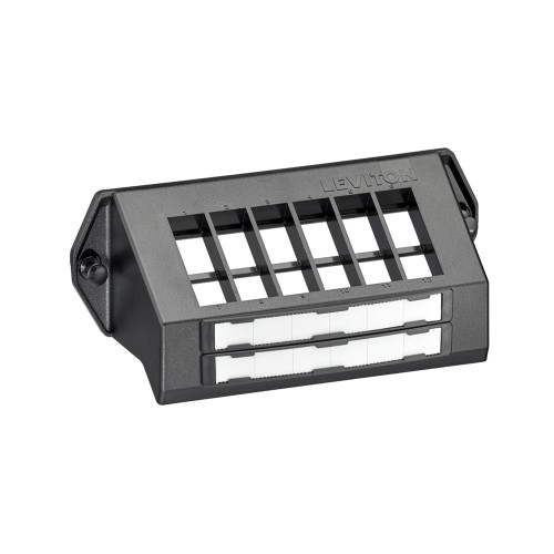 Leviton 47600-QPB 12-Port, QuickPort Mounting Bracket