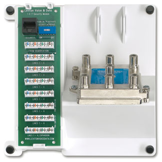 Leviton 47603-TSV Telephone Security and 6-Way Video Panel