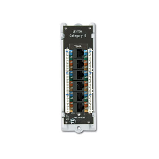 Leviton 47611-C6B Cat 6 Voice & Data Module