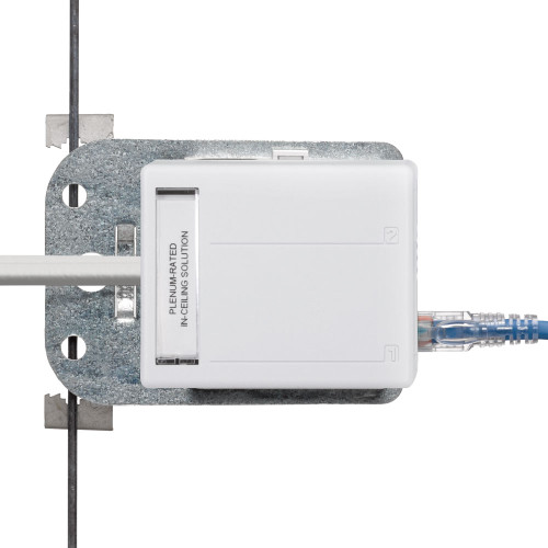 Leviton 49223-W1C QUICKPORT WAP KIT PLENUM 1 6A CORD WH
