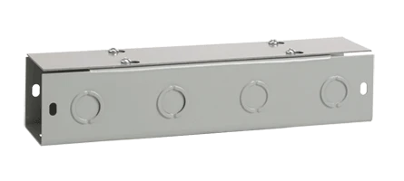 Hoffman F88T124GVP Type 1 Lay-In Painted Flat-Cover Wireway Straight Section