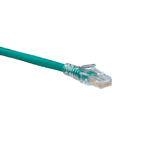 Leviton 5D460-7G eXtreme Cat 5e SlimLine Boot Patch Cord, 7 ft, Green