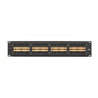 Leviton 5G596-C48 Cat 5e Universal Patch Panel, 48-Port, 2RU