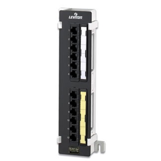 Leviton 5G596-U89 Cat 5e Universal 12-Port Patch Block