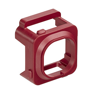 Leviton AB200-R Connector Adapter Bezel for Clipsal Wallplates, Dark Red