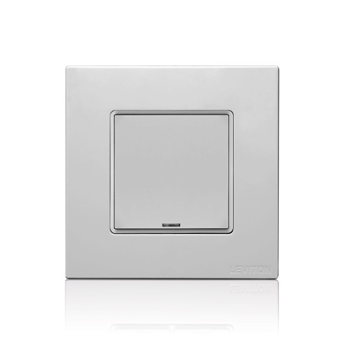 Leviton CKDBK-10G DLV Color Change Kit, IEC BS, 1 Button, Color: Gray