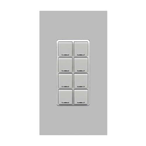 Leviton CKDNK-80G GreenMAX DRC 8-Button Color Change Kit, Gray
