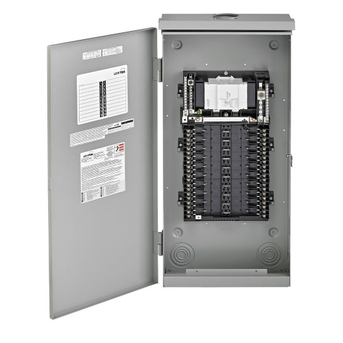 Leviton LP210-3B 20 Space Outdoor Load Center with 100A Main Circuit Breaker