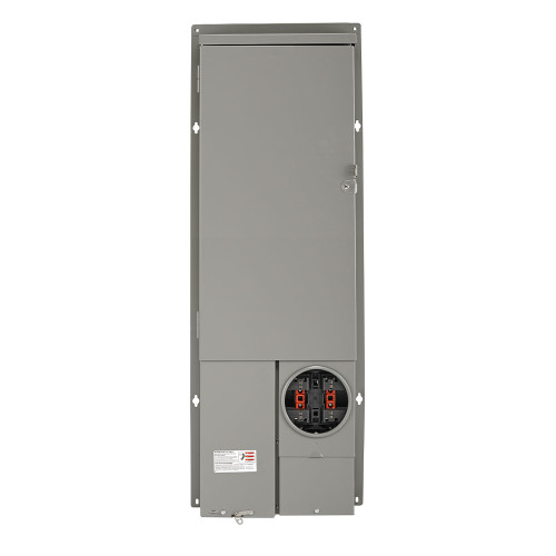 Leviton LP420-SR 40 Space Outdoor All-In-One Meter Load Center Combo with 200A Main Circuit Breaker, Solar-Ready