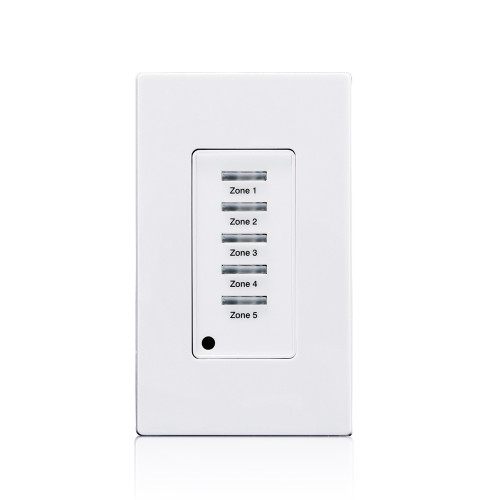 Leviton LVS-5W Low Voltage Pushbutton Station, 5 Button-On/Off, 1 Gang, White