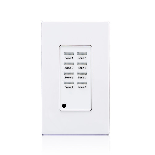 Leviton LVS-8W Low Voltage Pushbutton Station, 8 Button-On/Off, 1 Gang, White