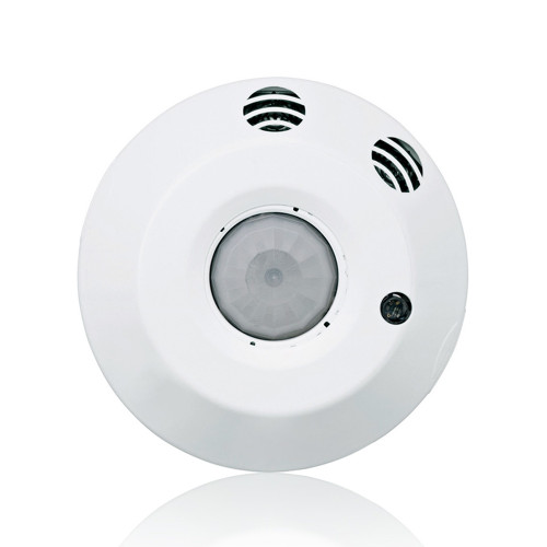 Leviton ODC05-MDW Occupancy Sensor with Integrated Photocell, Line Voltage, Multi-Tech, Ceiling Mount, 500SF, 120-277V, Extended Range Lens installed, Provolt