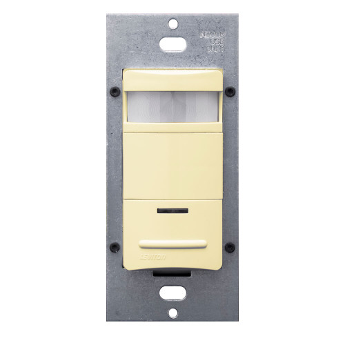 Leviton ODS06-IDI Occupancy Sensor, PIR, Wall Switch, 1600SF, 120-277V, Ivory, Decora
