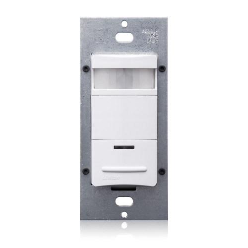 Leviton ODS06-IDW Occupancy Sensor, PIR, Wall Switch, 1600SF, 120-277V, White, Decora