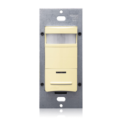 Leviton ODS10-IDI Occupancy Sensor, PIR, Wall Switch, 2100SF, 120-277V, Ivory, Decora