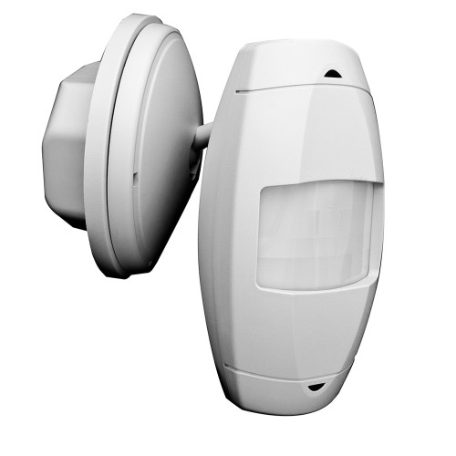 Leviton ODWLR-IDW Occupancy Sensor, Line Voltage, PIR, Wall Mount, Long Range, Up to 100' Coverage, Power Base: Line Voltage to Low Voltage Power Base Adaptor Included - 15A, 120-230-277VAC, Off-White