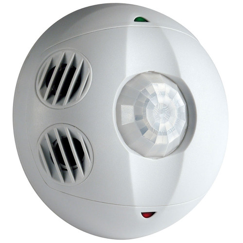 Leviton OSC05-MAW Occupancy Sensor, Multi-Technology (PIR/US), Ceiling Mount, 500SF, Made in USA, White