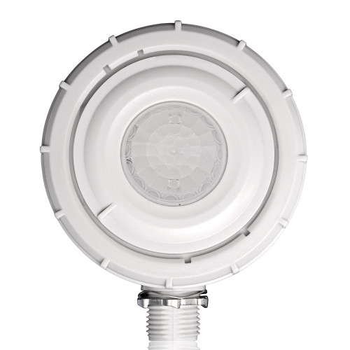 Leviton OSFHW-CTW Occupancy Sensor, Fixture Mount, PIR, High Bay, Wet Location, Blue Aisle Mask, White