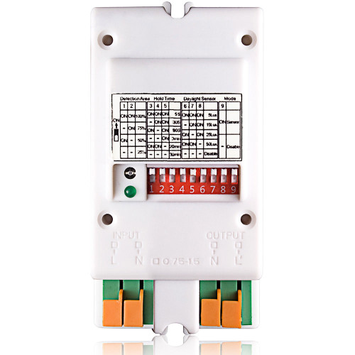 Leviton OSM3D-V1W Occupancy Sensor, Microwave, Surface Mount, 120-277V, 1664SF, White