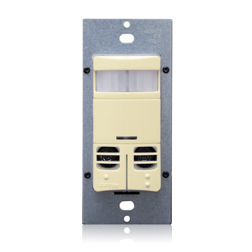 Leviton OSSMD-MAI DUAL RLY MT WB, 120-277VAC, W/NEU, IVORY