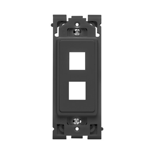 Leviton RE640-OB2 2-Port Renu Insert, Onyx Black