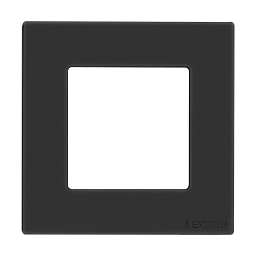 Leviton WPDB0-10E Decora Low Voltage, 1 Gang Wallplate, Black