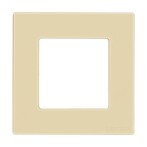 Leviton WPDB0-10I Decora Low Voltage, 1 Gang Wallplate, Ivory