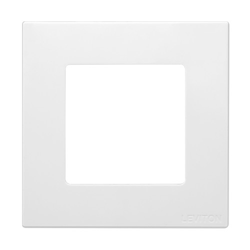 Leviton WPDB0-10W Decora Low Voltage, 1 Gang Wallplate, White