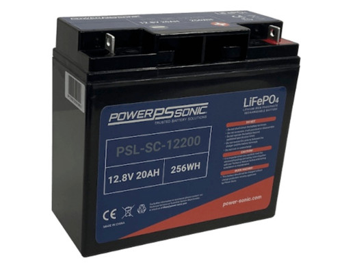 Power Sonic PSL-SC-12200 M6 12.8V 20Ah Deep Cycle Lithium Battery