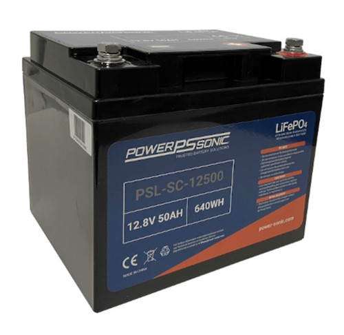 Power Sonic PSL-SC-12500 M8 12.8V 50Ah Deep Cycle Lithium Battery