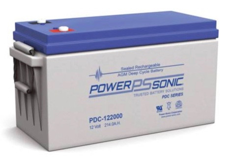 Power Sonic PDC-122000 M8 12V 214Ah Deep Cycle VRLA Battery