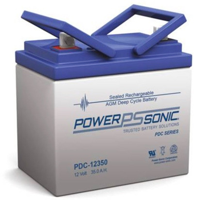 Power Sonic PDC-12350 NB3 12V 35Ah Deep Cycle VRLA Battery