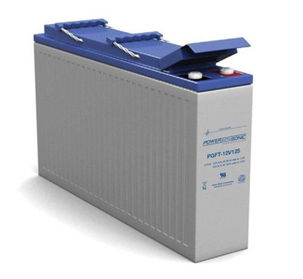 Power Sonic PGFT-12V125 M6 FR 12V 137.6Ah Long Life Front Terminal VRLA Battery