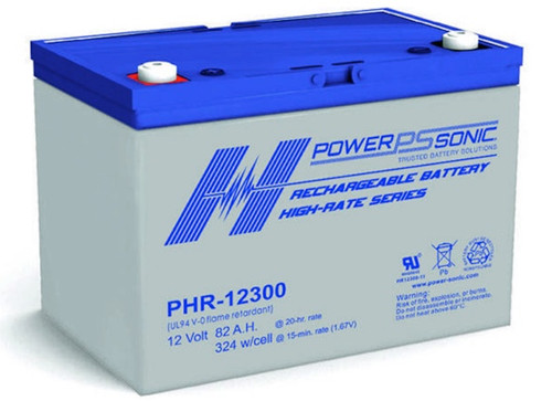 Power Sonic PHR-12300 M6 FR 12V 82Ah High-Rate VRLA Battery