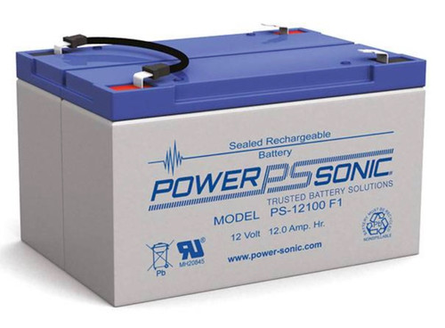 Power Sonic PS-12100 F1 12V 12Ah General Purpose VRLA Battery