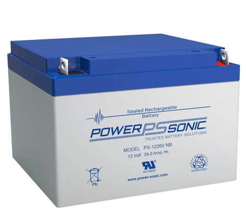 Power Sonic PS-12260 M5 12V 26Ah General Purpose VRLA Battery