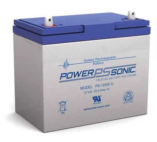 Power Sonic PS-12550 U 12V 55Ah General Purpose VRLA Battery