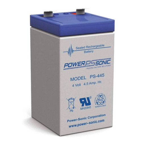 Power Sonic PS-445 F2 4V 4.5Ah General Purpose VRLA Battery