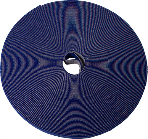 Vertical Cable 045-V12/75BL 75Ft Roll Velcro Tie Wrap, 1/2" Wide, Blue
