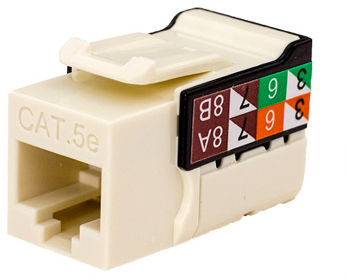 Vertical Cable 351-V2612/AL Almond Cat5E Data Grade Keystone Jack