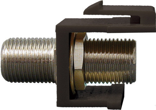 Vertical Cable 037-320BK Black F Keystone Insert