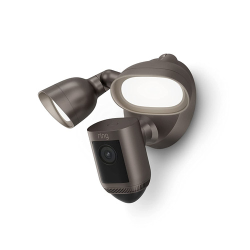 Ring Floodlight Cam Wired Pro with Birds Eye View and 3D Motion Detection  - Dark Bronze