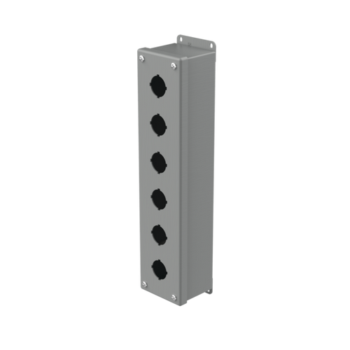 Hoffman E6PBVL Pushbutton "PB" Enclosures 6 PB Enclosure 14.75x3.25x2.75