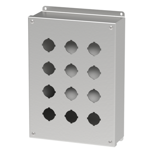 Hoffman E12PBSS Type 4X Stainless Steel 30.5-mm Pushbutton Enclosure