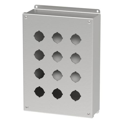 Hoffman E12PBSS6 Type 4X Stainless Steel 30.5-mm Pushbutton Enclosure