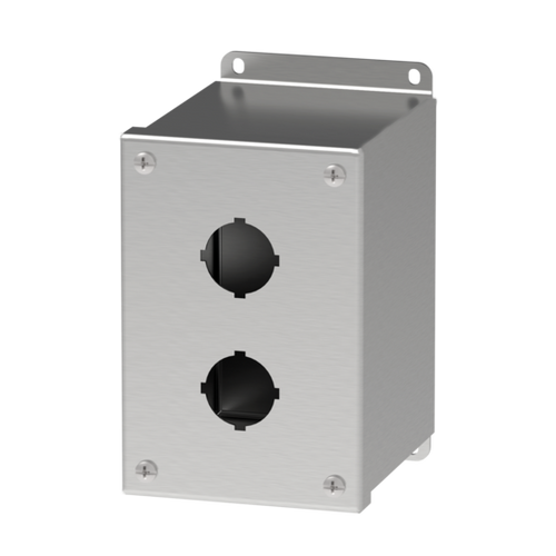 Hoffman E2PBXSS Type 4X Stainless Steel Extra-Deep 30.5-mm Pushbutton Enclosure
