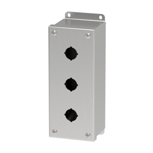 Hoffman E3PBGSS Type 4X Stainless Steel 22.5-mm Pushbutton Enclosure