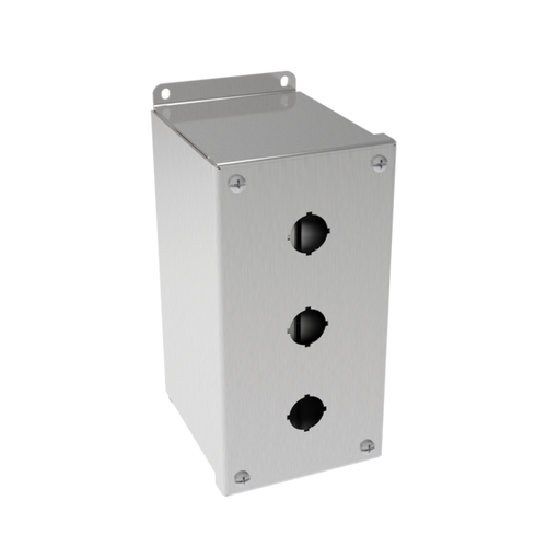 Hoffman E3PBGXSS Type 4X Stainless Steel Extra-Deep 22.5-mm Pushbutton Enclosure
