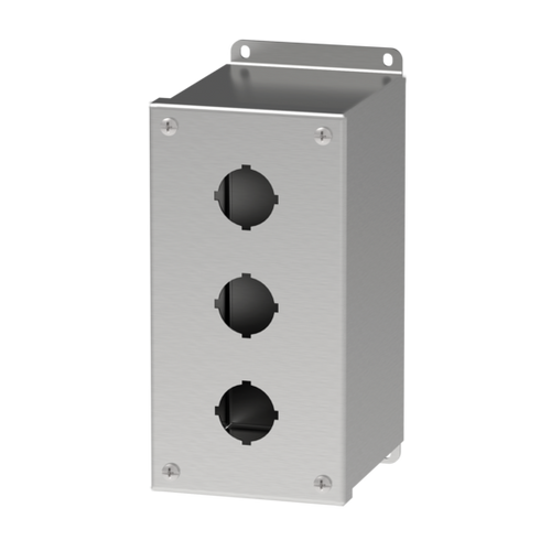 Hoffman E3PBXSS Type 4X Stainless Steel Extra-Deep 30.5-mm Pushbutton Enclosure